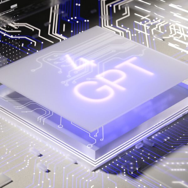 a computer chip with the word gpt printed on it