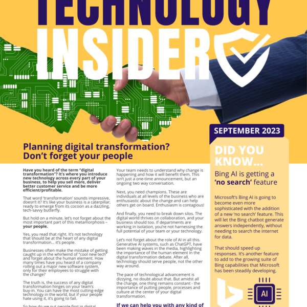 Newsletter - Creating a digital transformation plan