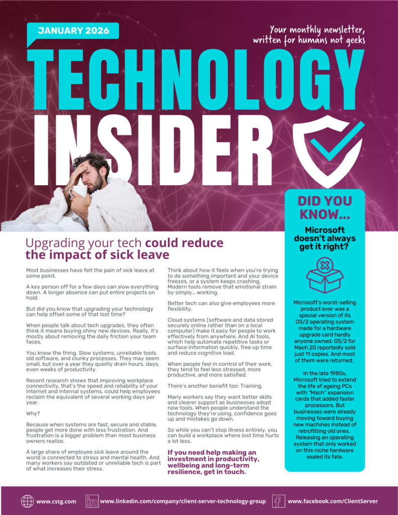 January Newsletter 2026 - Client-Server Technology Group, Inc.